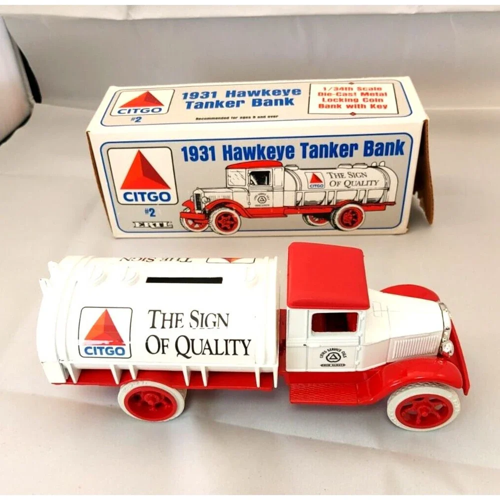 ERTL CITGO 1931 HAWKEYE TANKER BANK 1991 - 1/34 2nd IN SERIES NEW IN BOX #3441